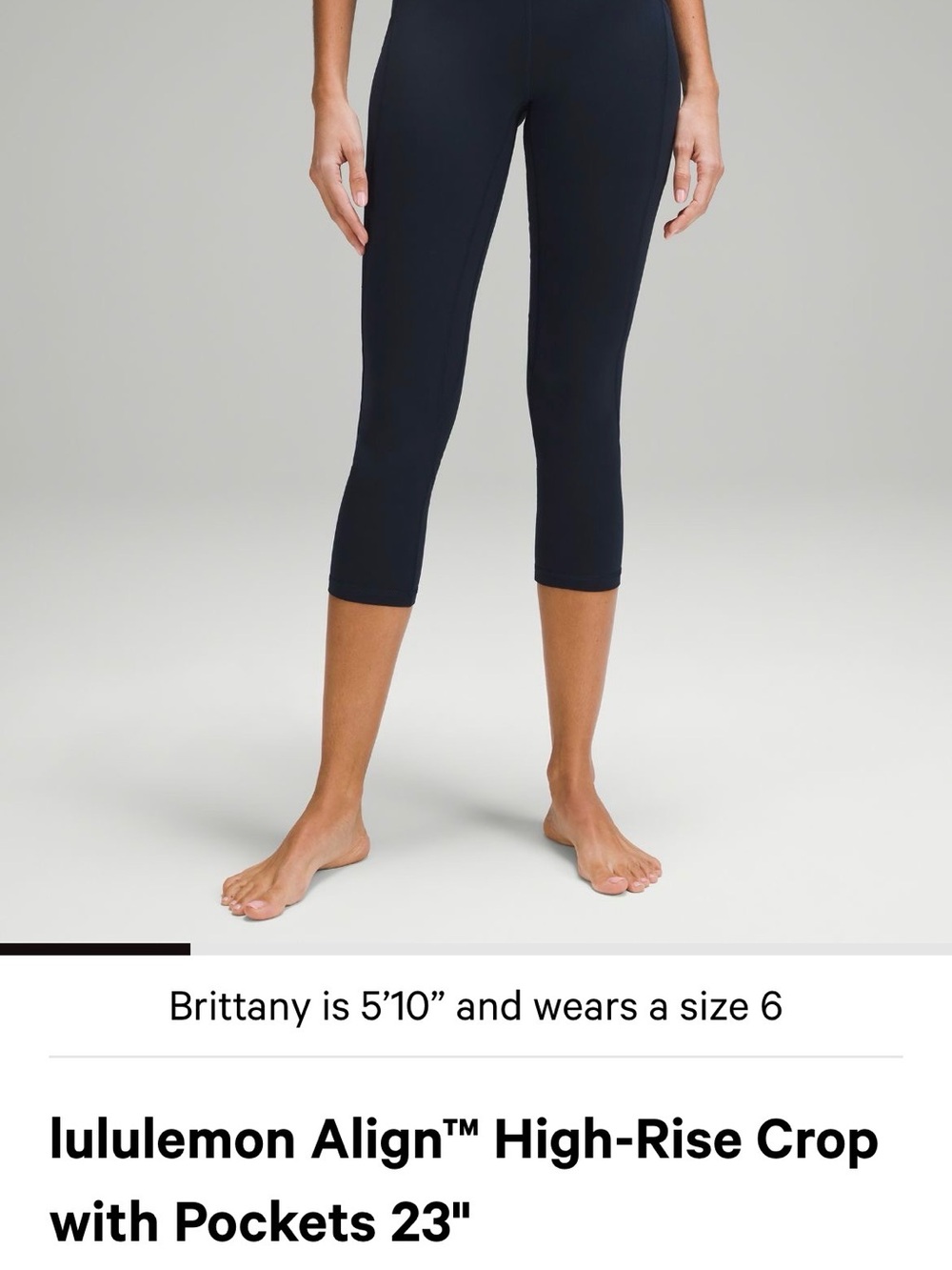 lululemon athletica Align™ High-Rise Crop Leggings - Black